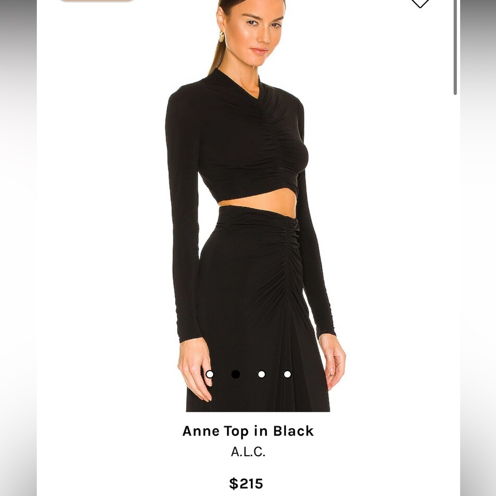 A.L.C. cropped top in black- like new - “Anne Top”